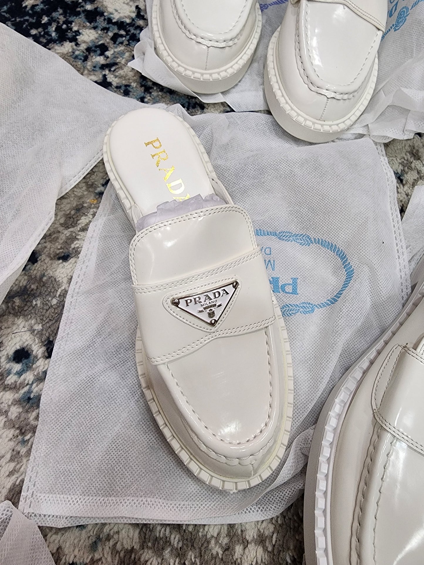 P Mules with heel leather preorder