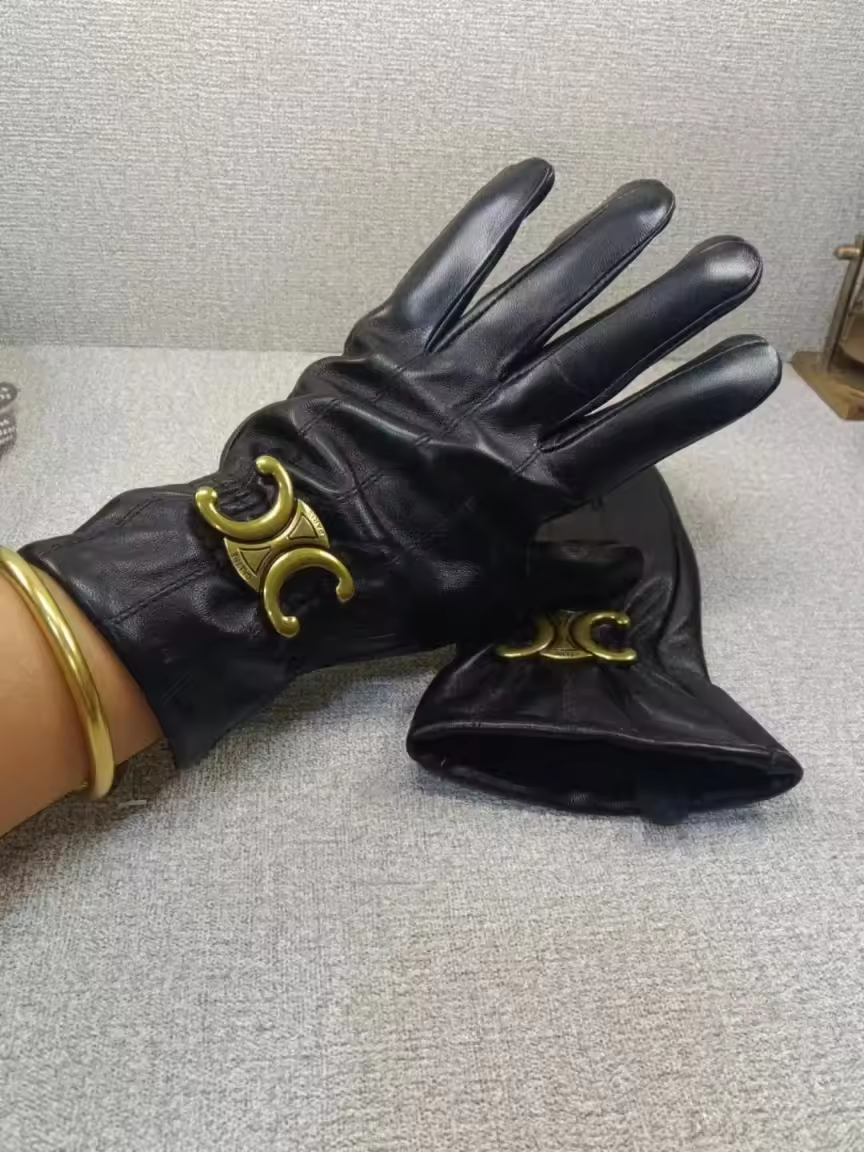 Cel leather gloves fleece lined preorder
