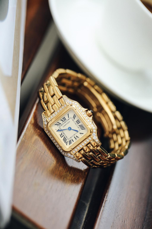C Gold Watch with stones preorder 661