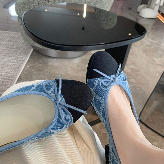Denim C Flats preorder