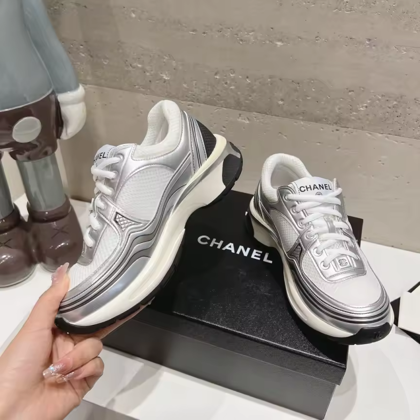 White & silver C sneakers preorder