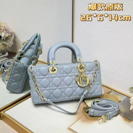 Blue D Rectangular Bag preorder
