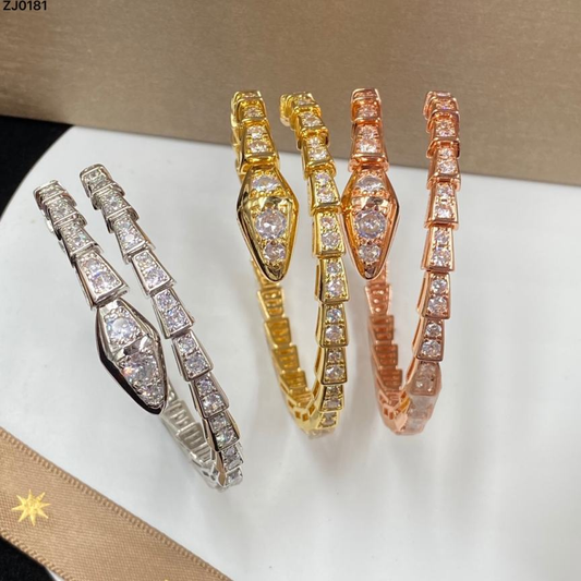 B-Snke Bangles copper plated