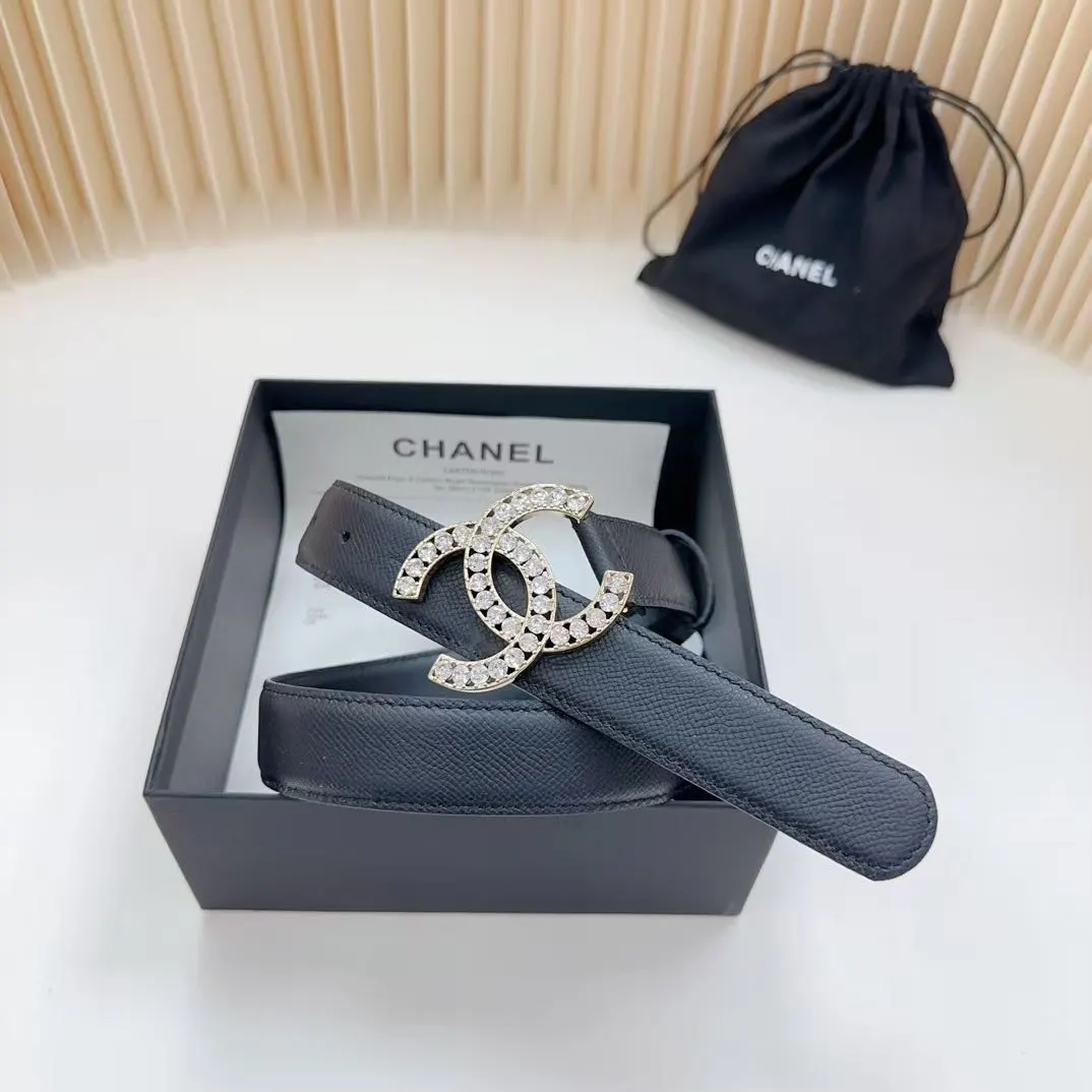 C Black belt with stones buckle preorder
