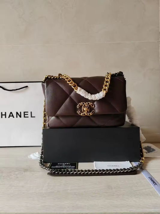 Dark Brown C medium bag