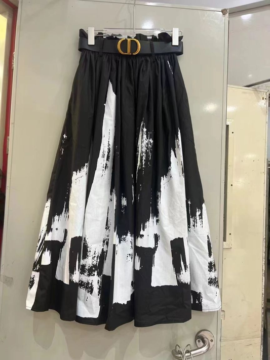 Black and White CD Skirt preorder GH