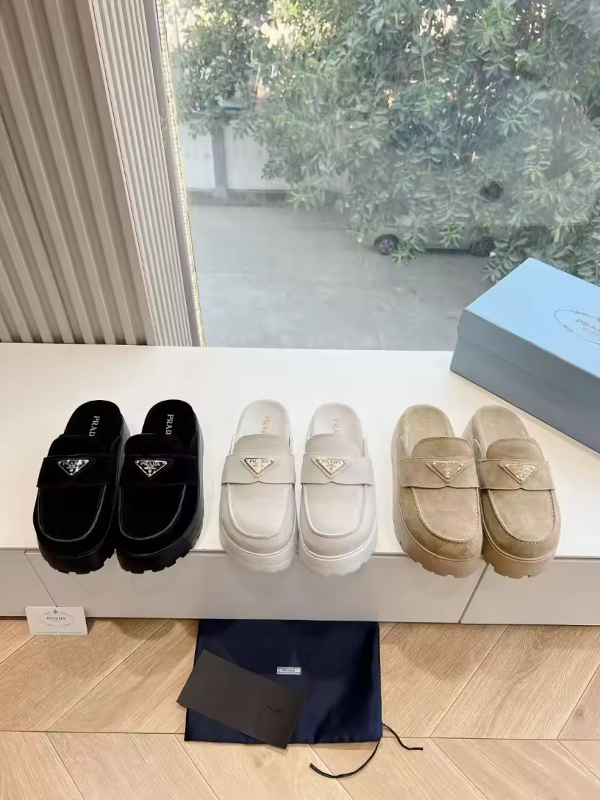 Black P platform mules preorder
