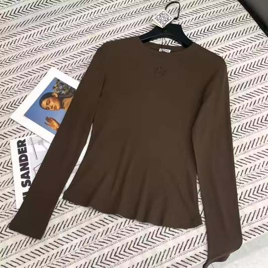 Brown long sleeve LW tshirt preorder