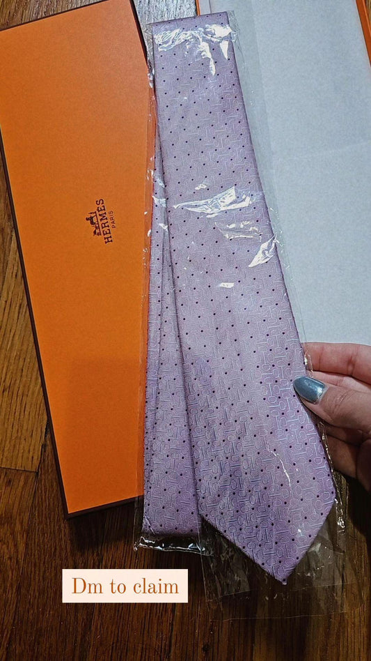Pink H Tie preorder