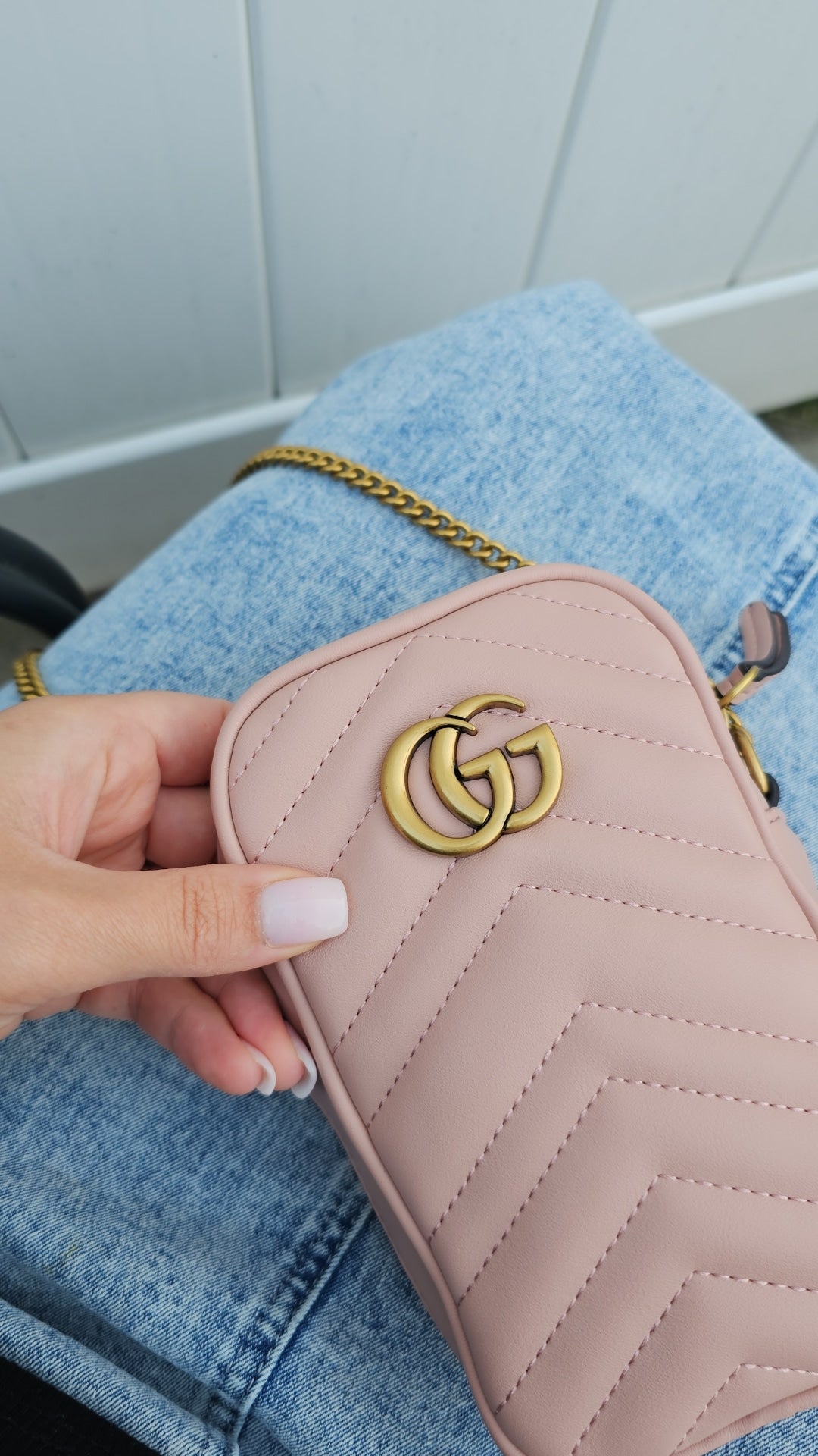 G Pink Phone Bag 10.5x17x5cm preorder