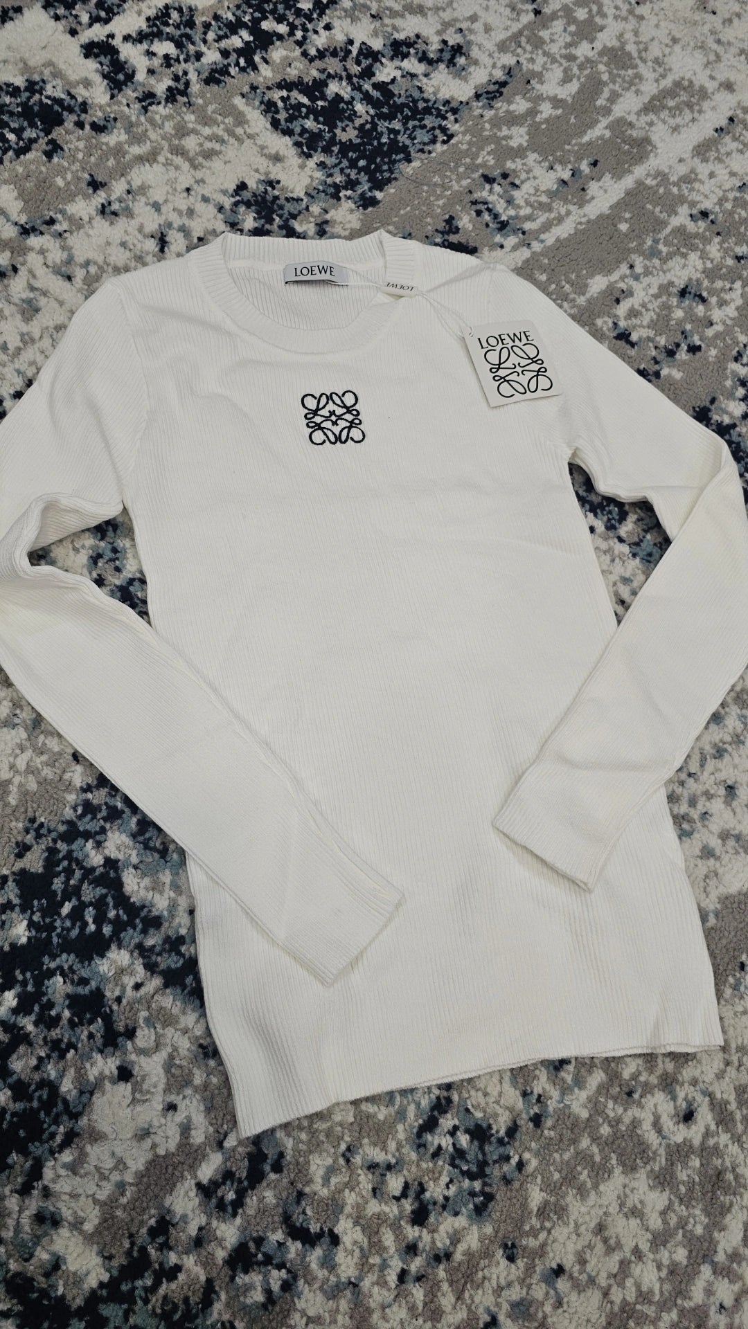 Ribbed White Lw Tshirt preorder