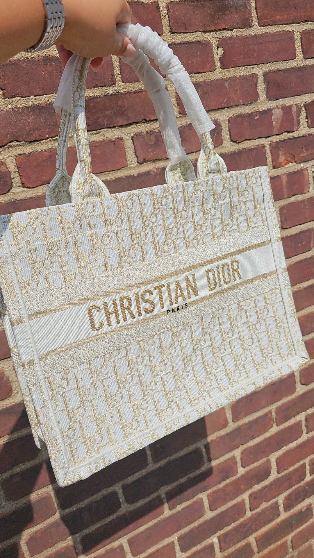 Mini CD champagne tote preorder 36x28cm