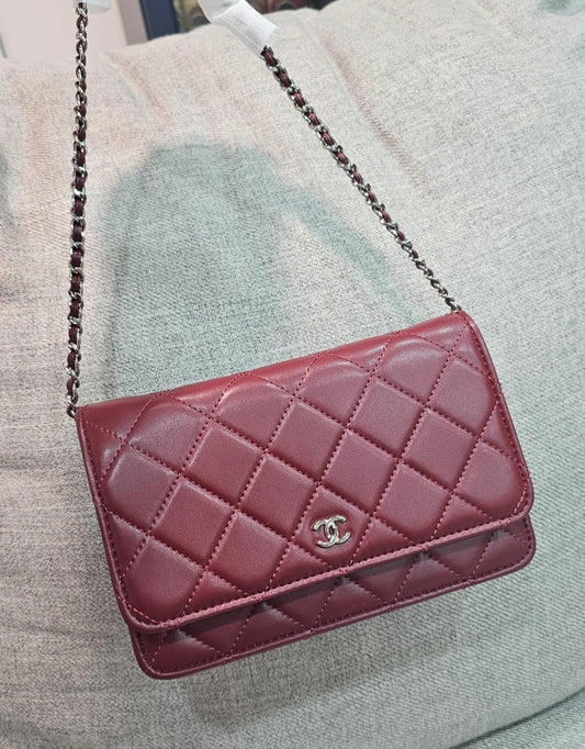 Dark red/Burgundy Wallet size C Crossbody Bag preorder