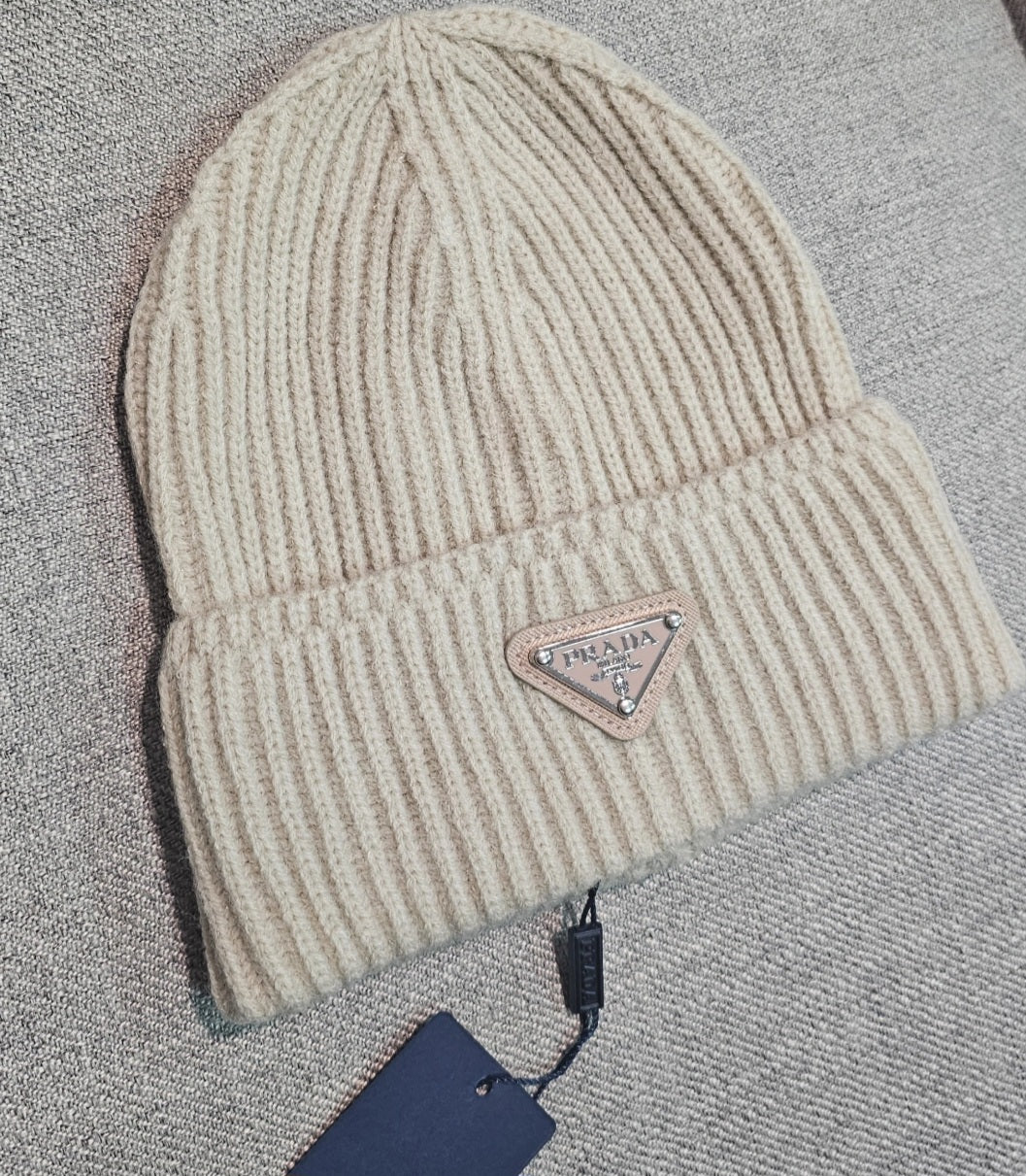 Beige Hat P Beanie preorder