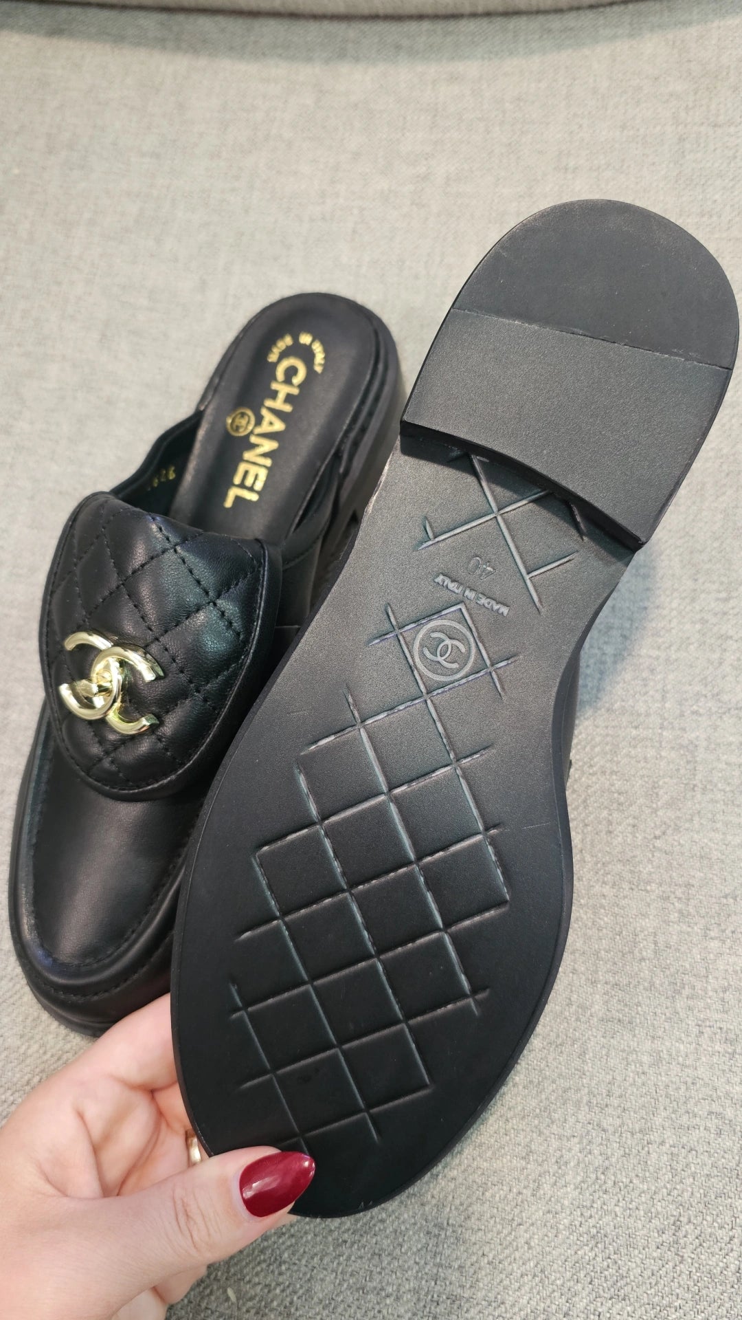 Leather C Lock Mules preorder