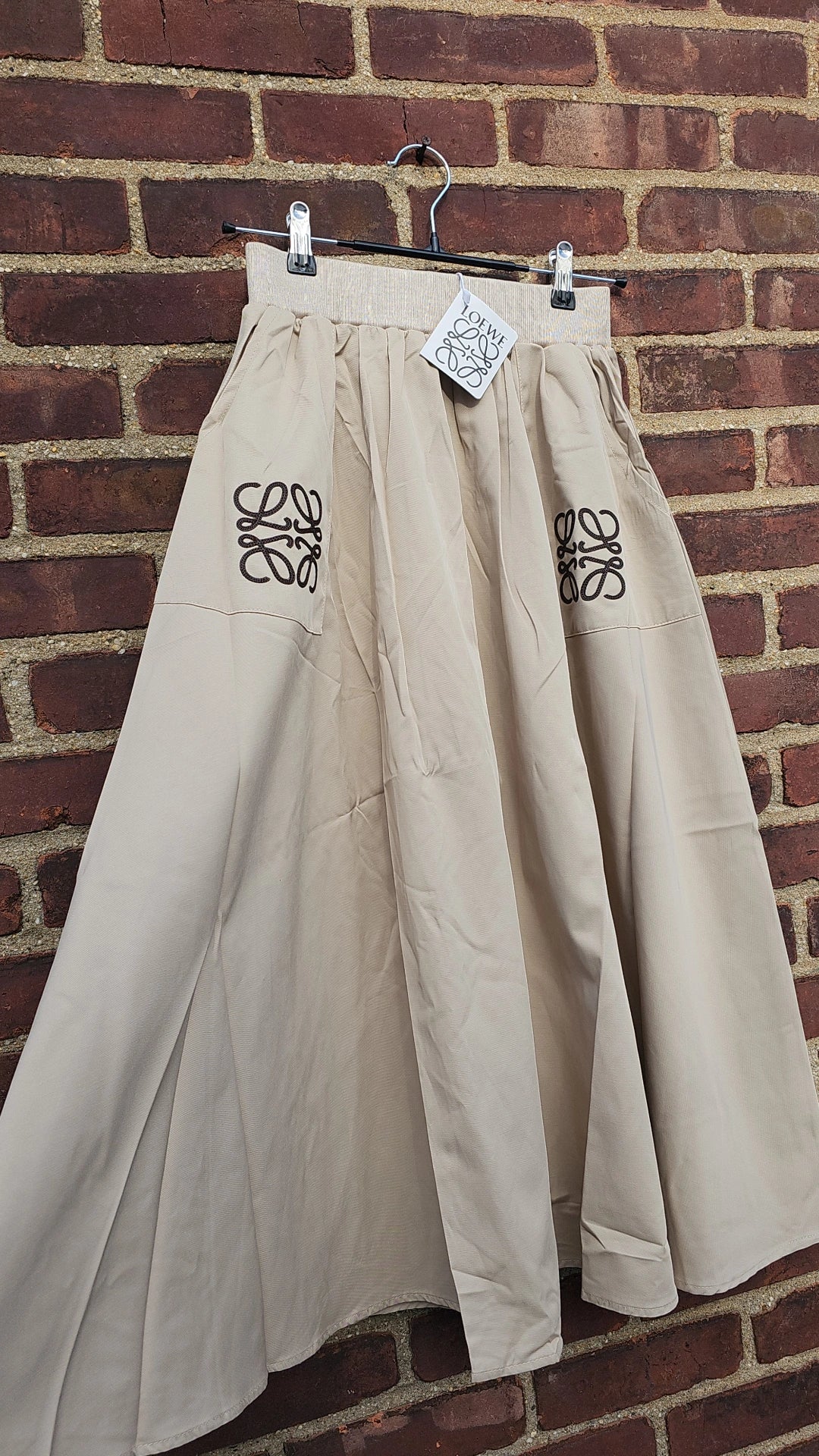 Lw Skirt Black and Tan