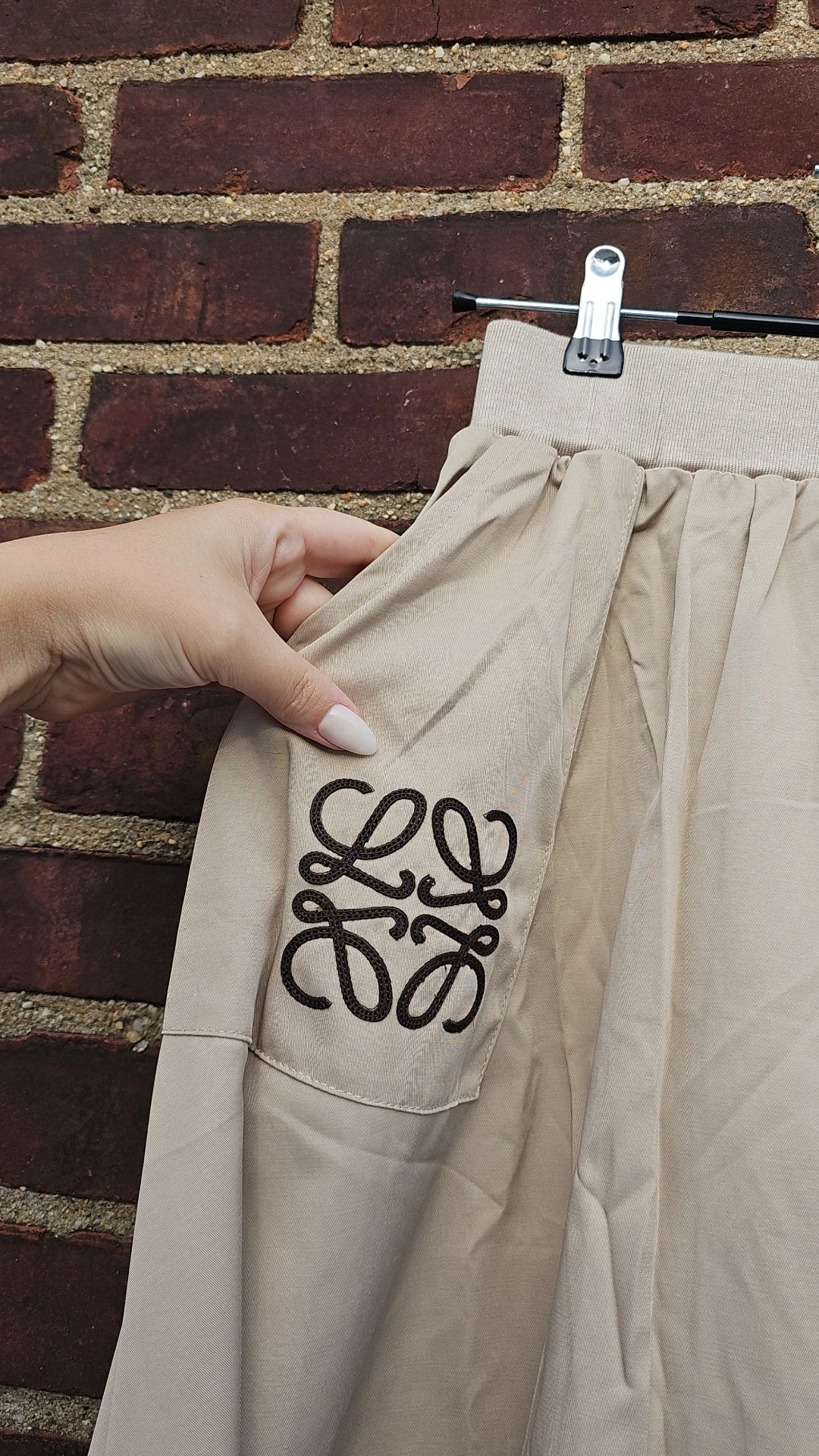 Lw Skirt Black and Tan