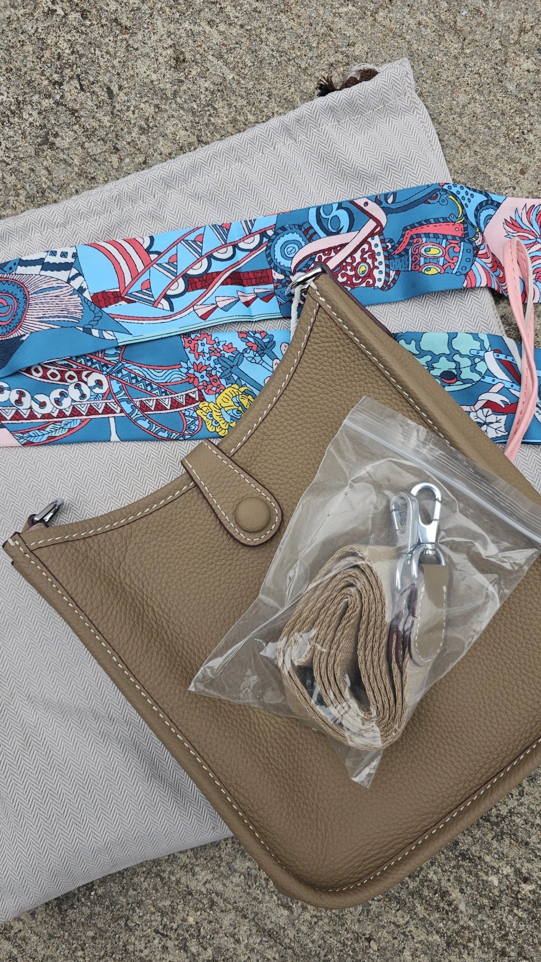 Taupe small H Bag leather in stock