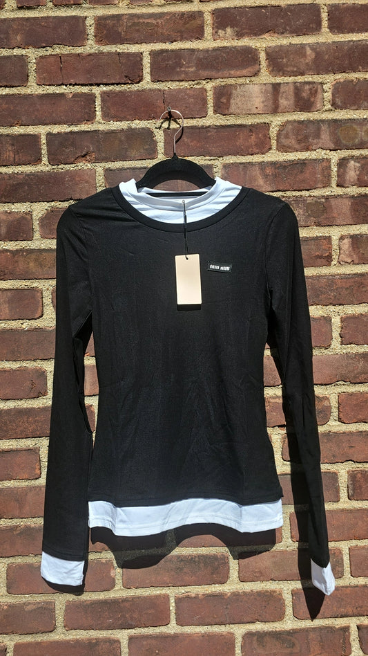 MM Tshirt black with white