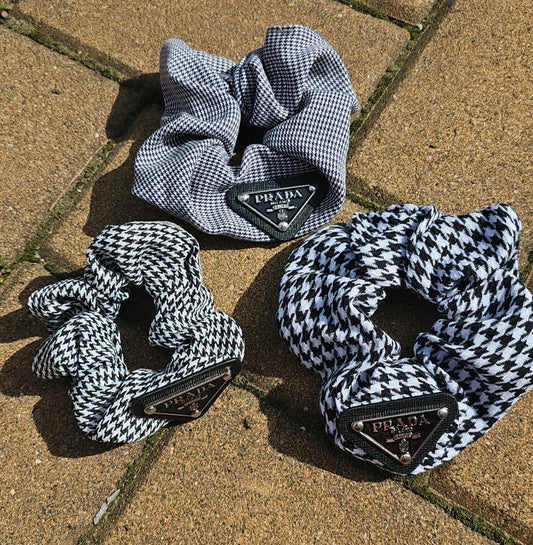 P black and white scrunchies 3 styles