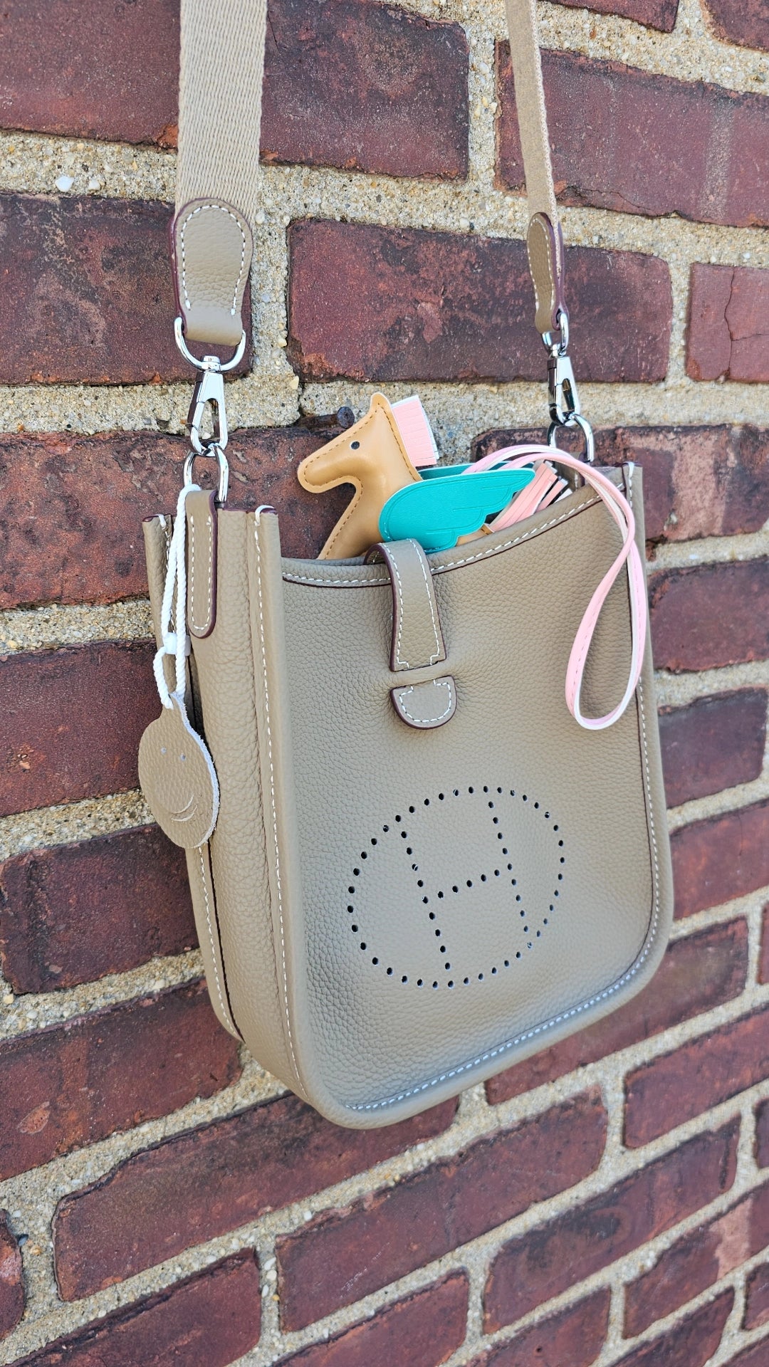 Taupe small H Bag leather preorder
