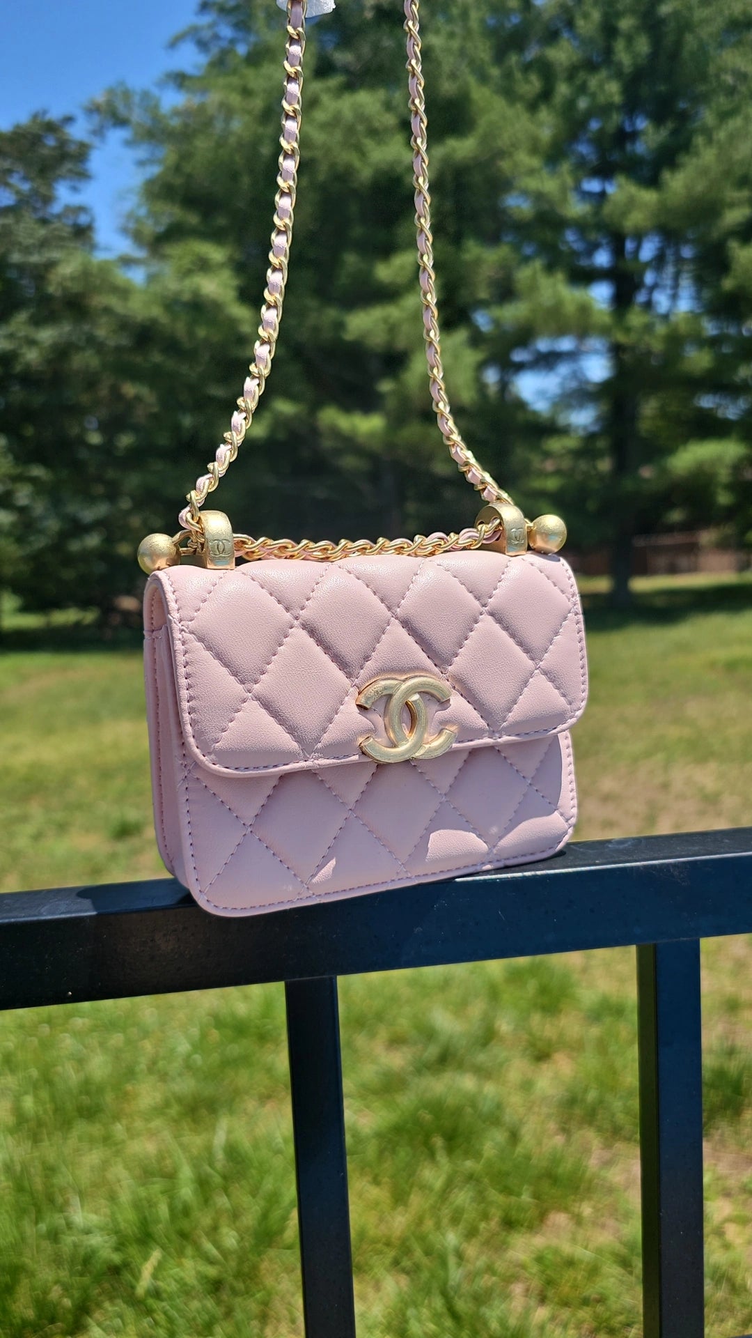 Pink Small C Crossbody Bag