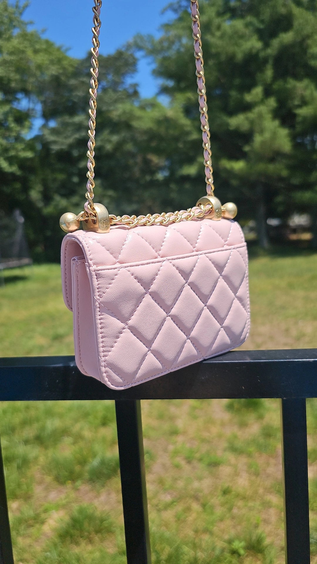 Pink Small C Crossbody Bag