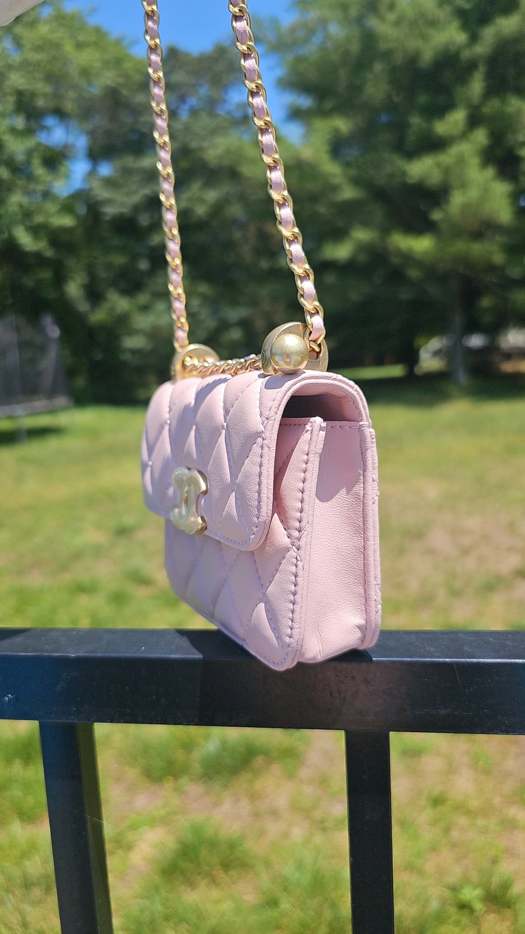 Pink Small C Crossbody Bag