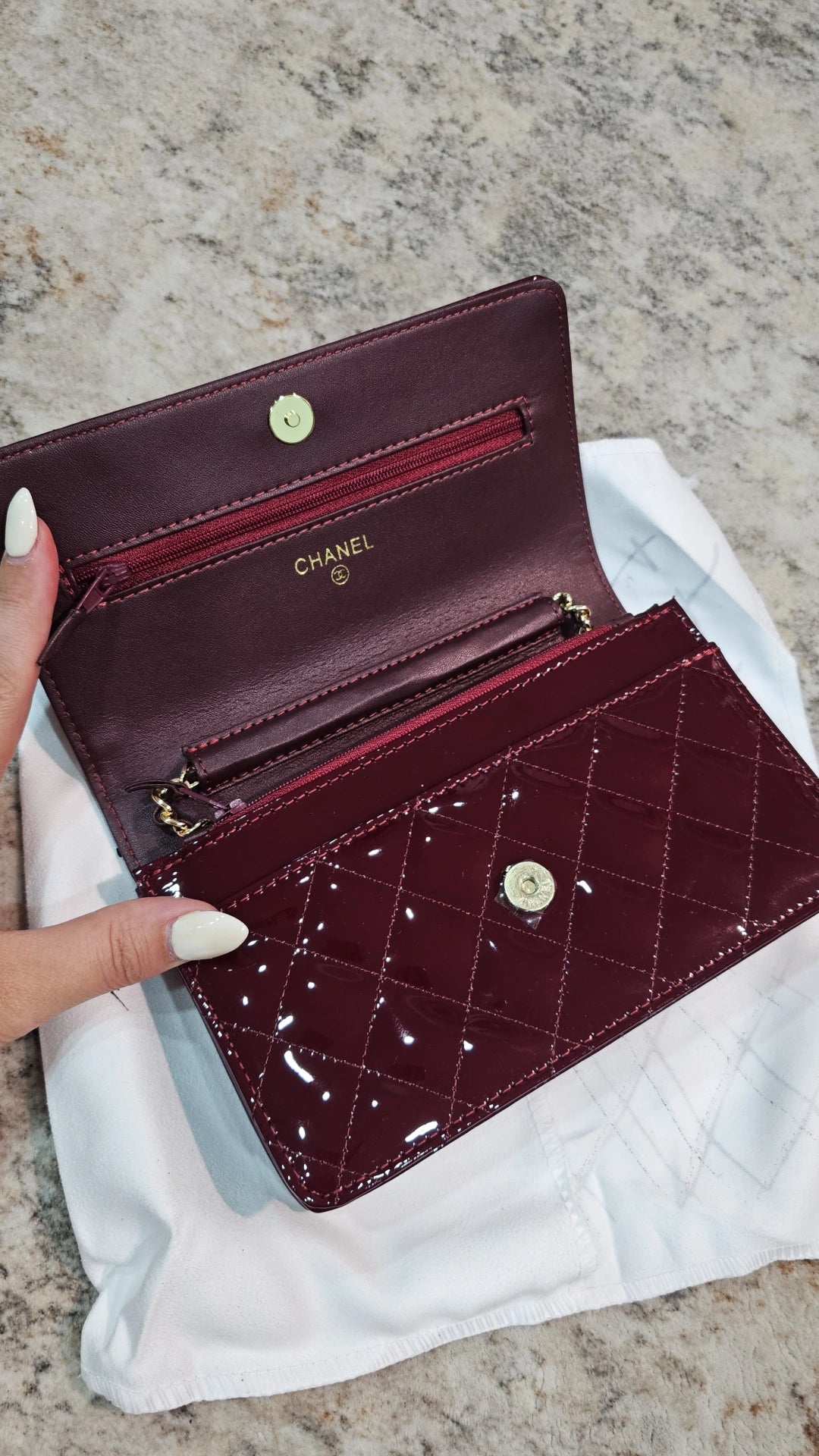 Burgundy Shiny C Bag preorder