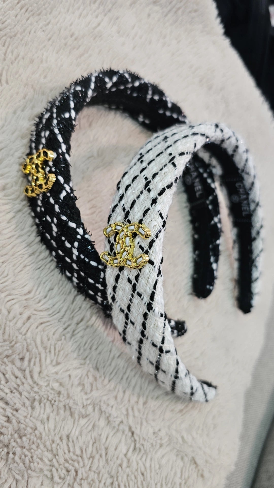 C checkered Headbands
