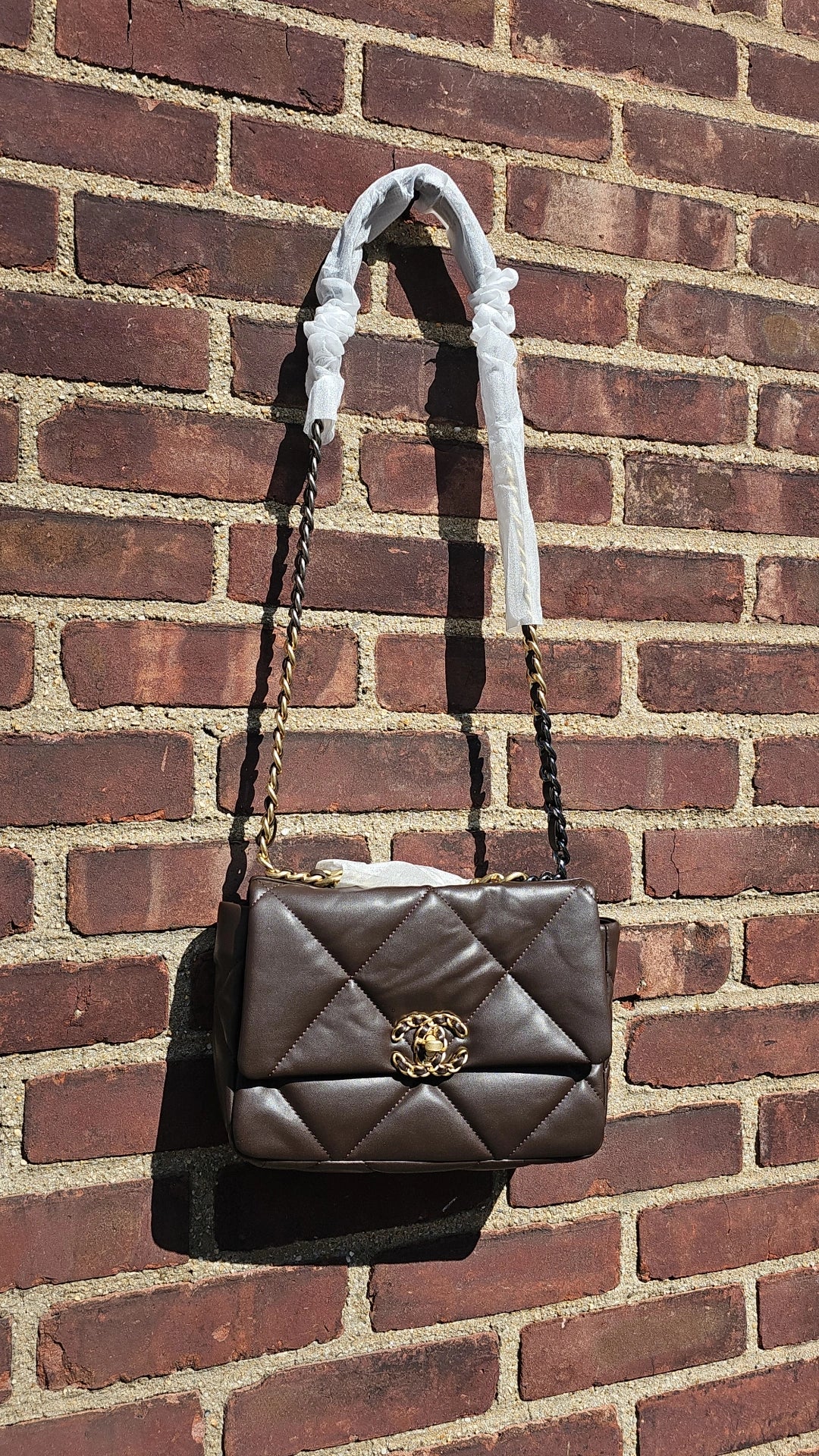 Dark Brown C medium bag