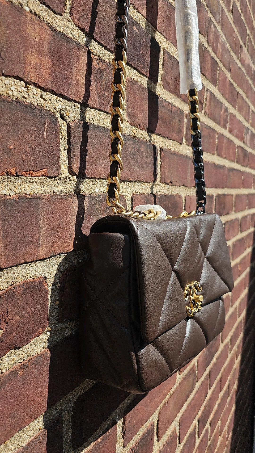 Dark Brown C medium bag
