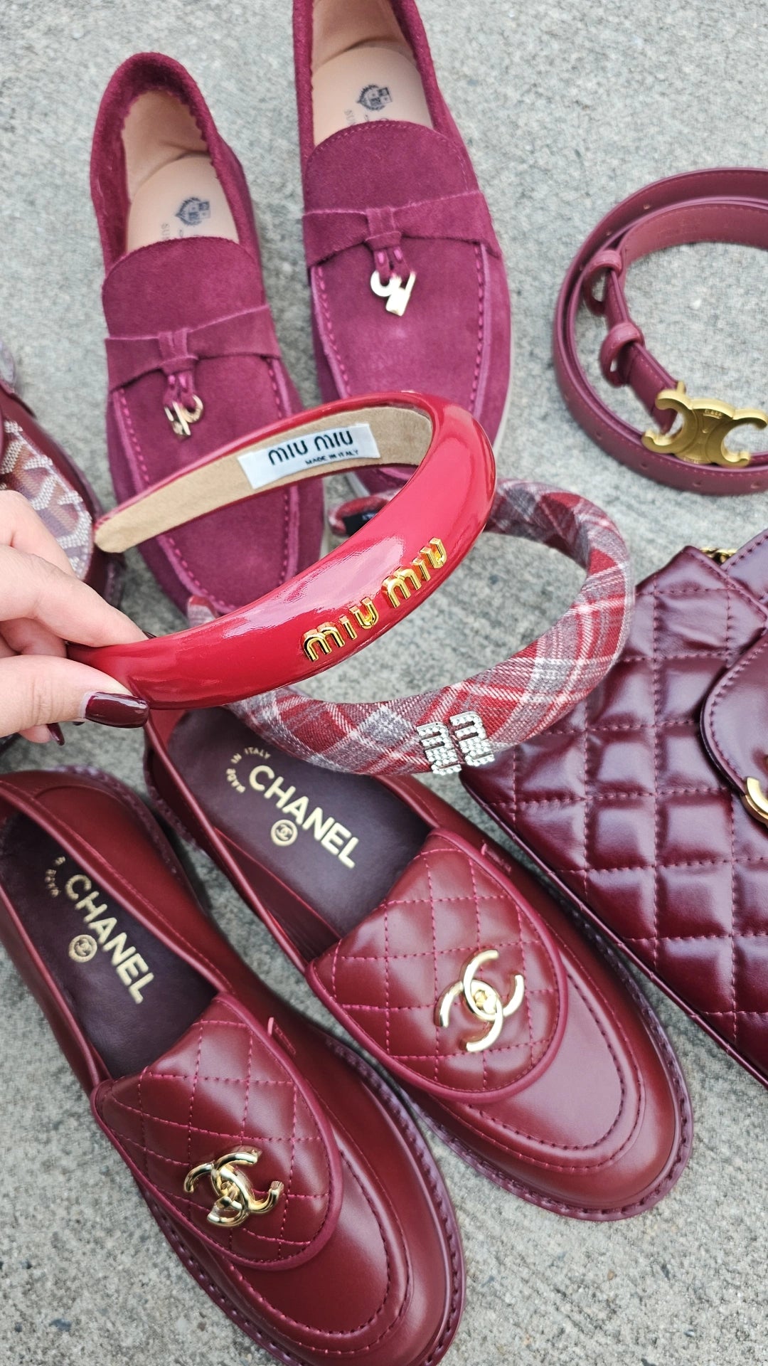 Red MM shiny headband in stock