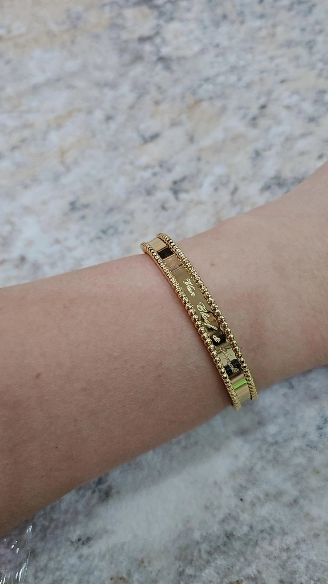 VC gold plated bangle