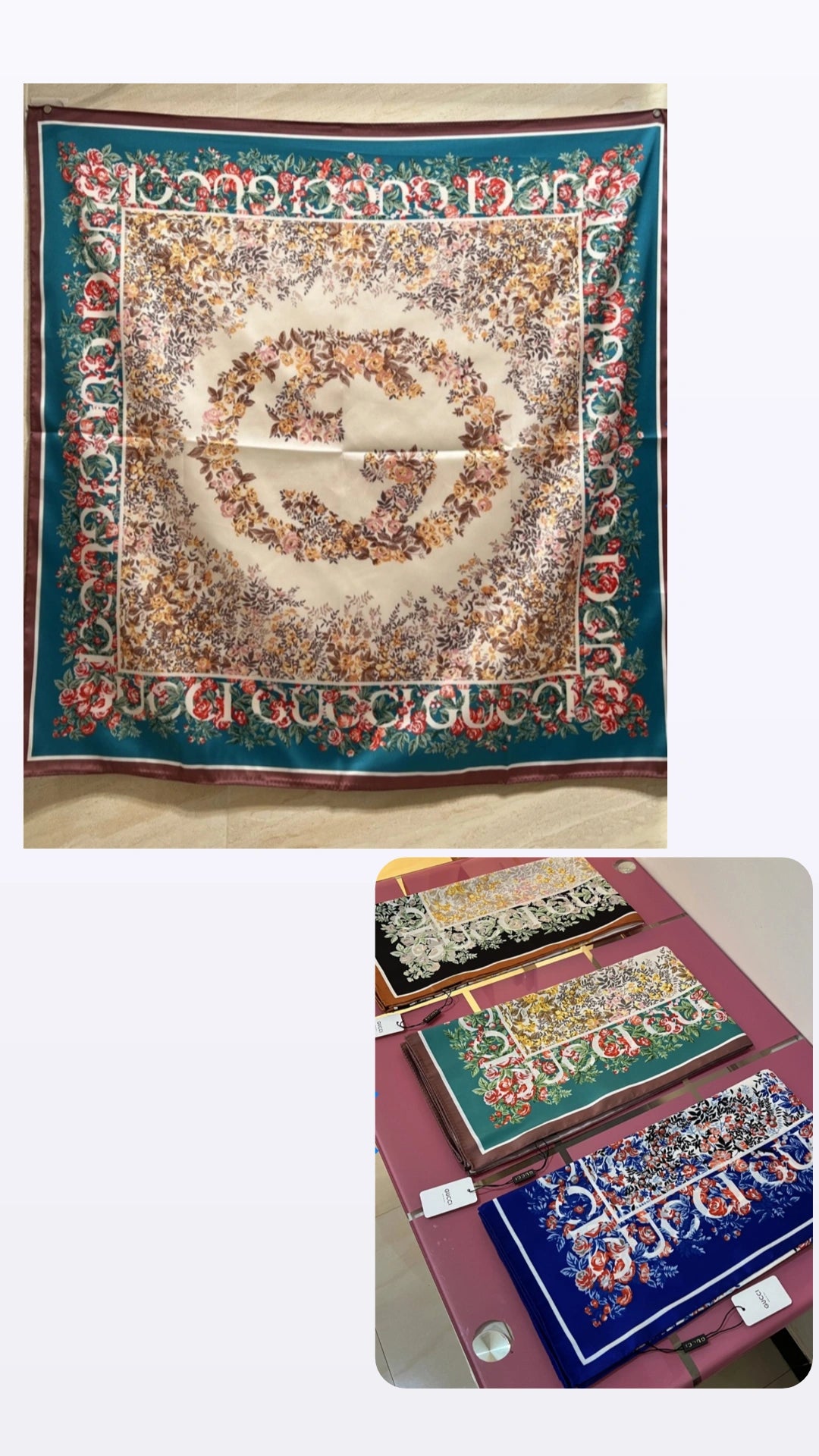 G head scarf with chains 3 colors preorder