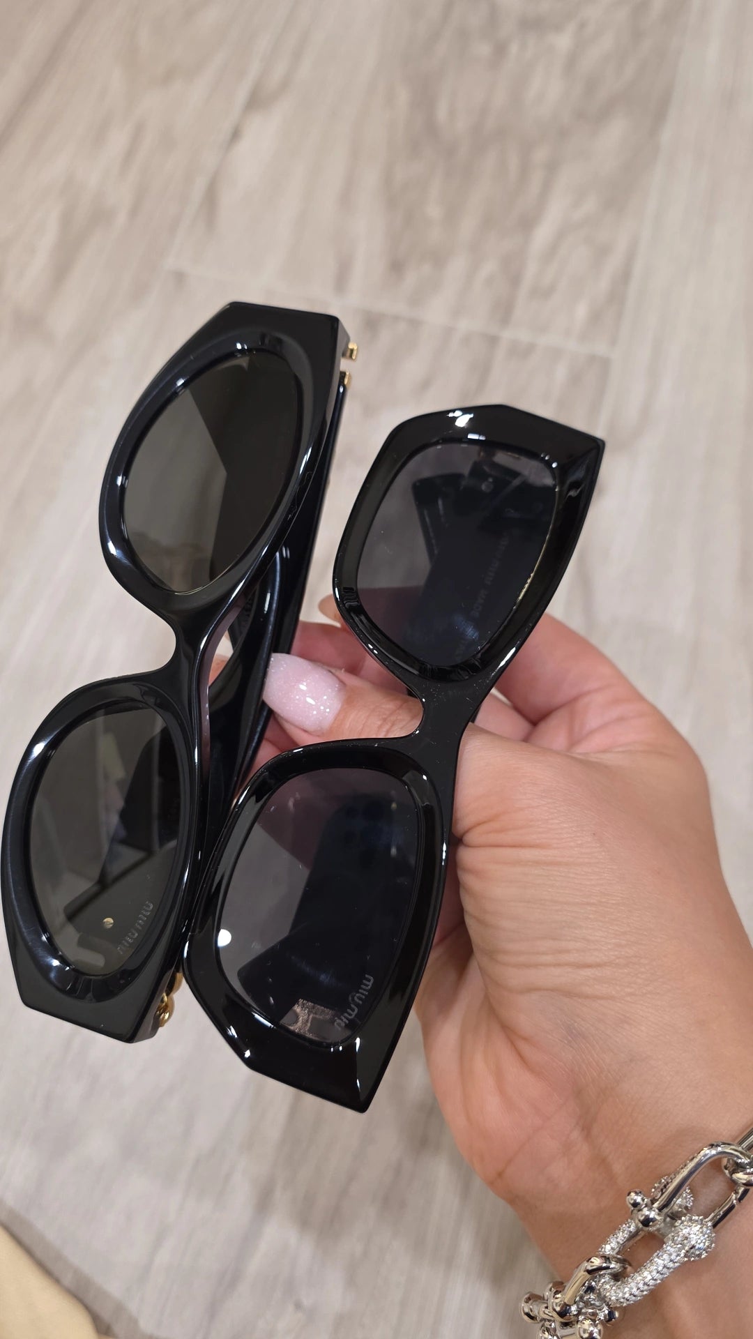 MM cateye black sunglasses