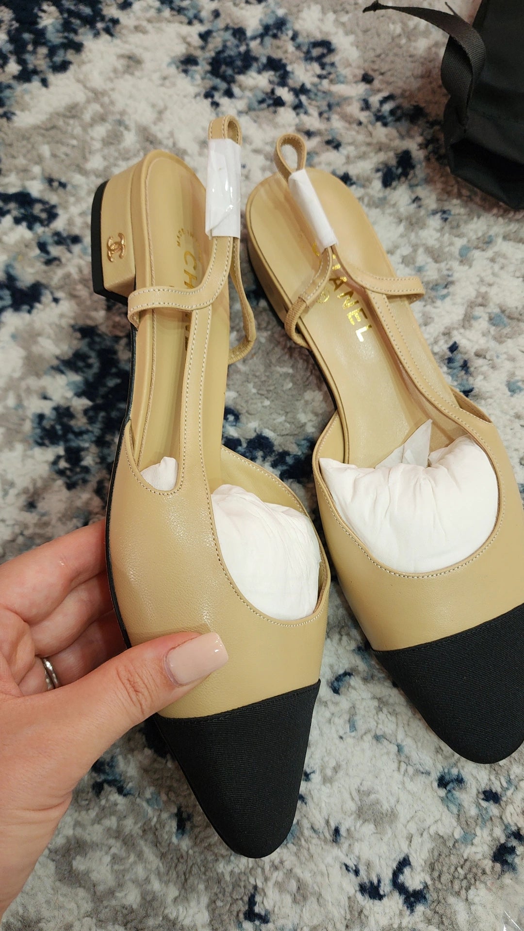 SlingBacks Beige/Black C Preorder
