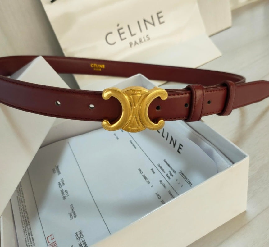Burgundy C Belt