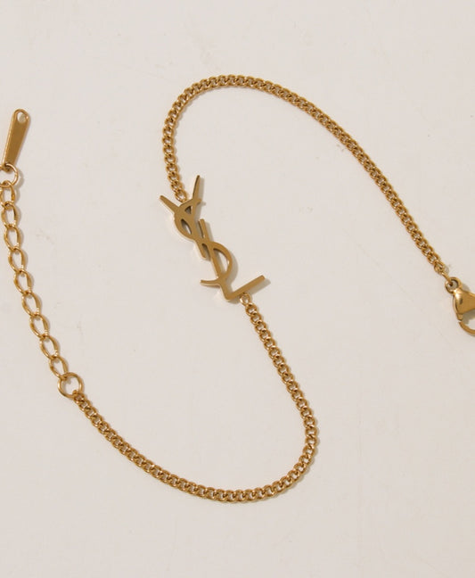 Y Gold plated bracelet preorder