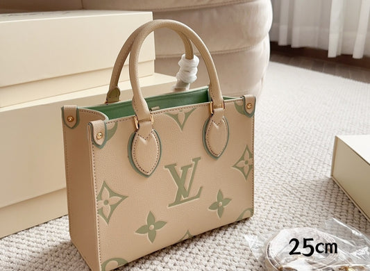 L Bag Beige/Green Preorder 331 25cm