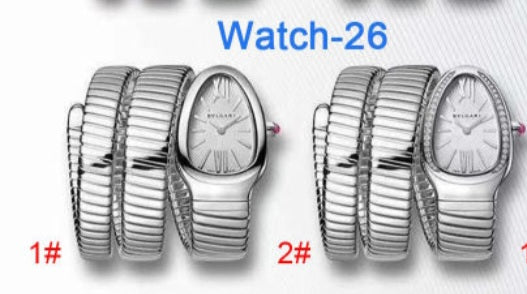 Silver B Wrap Around watch steel
