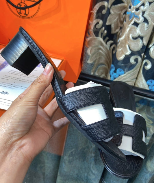 Black H Slides heel