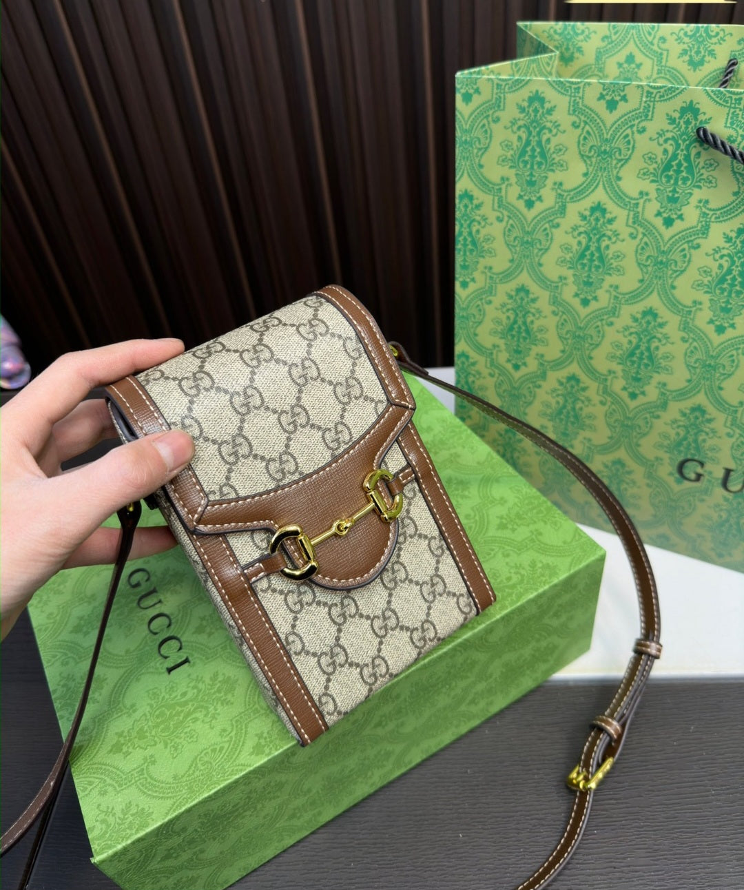 G Brown Phone Bag preorder