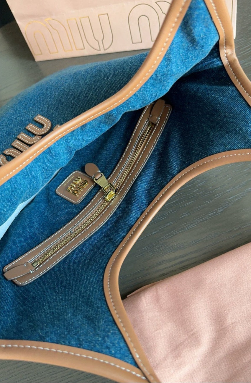 Denim/Luggage MM Bag preorder
