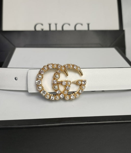 White G Belt with stones preorder