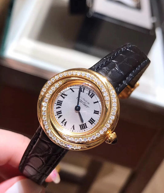 Crtr Round Watch Black Strap preorder