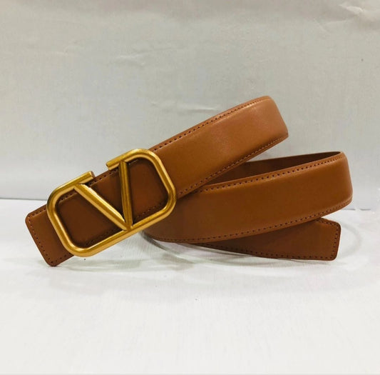 V luggage/Brown belt gold buckle HC432 preorder
