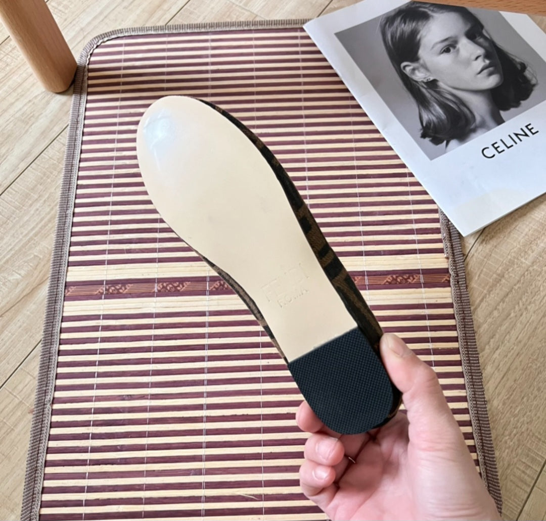 F Flats with pink strap preorder