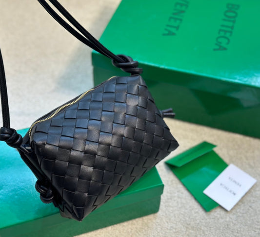 Black B V small leather bag preorder