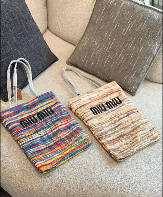 MM multi color summer tote preorder
